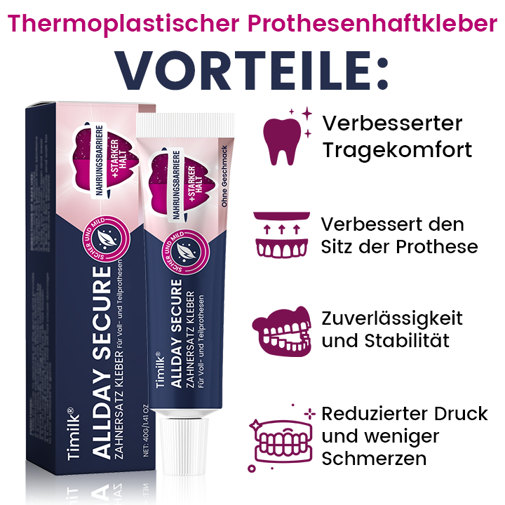 Timilk® AllDay Secure Zahnersatz Kleber