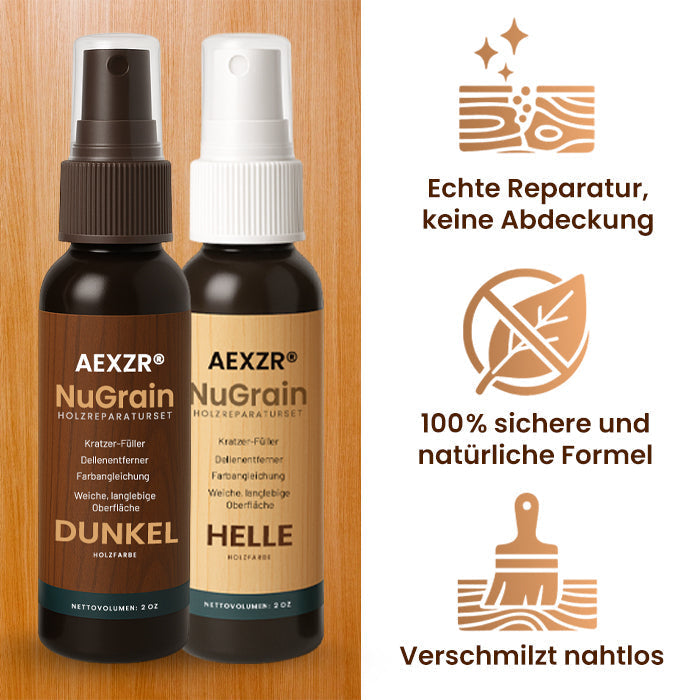 AEXZR® NuGrain Holzreparatur-Set🪵 – Echte 3D-Reparatur in 60 Sekunden