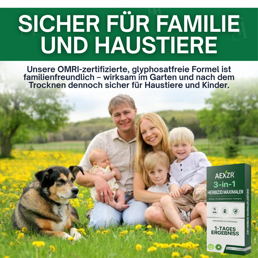 AEXZR® 3 in 1 Herbizid Maximaler Leistung – 24h sichtbare Ergebnisse⚡️