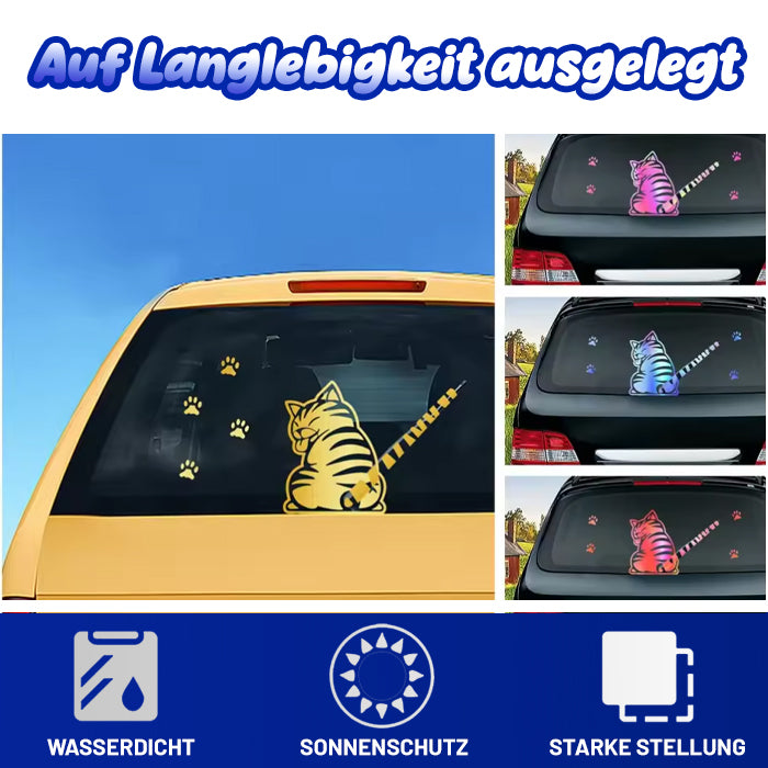 😊Offizieller Shop | AEXZR® Auto-Heckwischer – Charmanter Schwanzwedel-Aufklebe