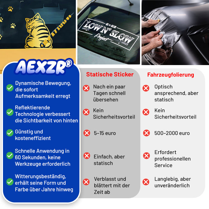 😊Offizieller Shop | AEXZR® Auto-Heckwischer – Charmanter Schwanzwedel-Aufklebe