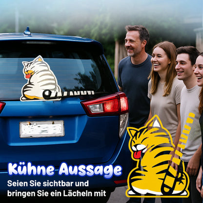 😊Offizieller Shop | AEXZR® Auto-Heckwischer – Charmanter Schwanzwedel-Aufklebe