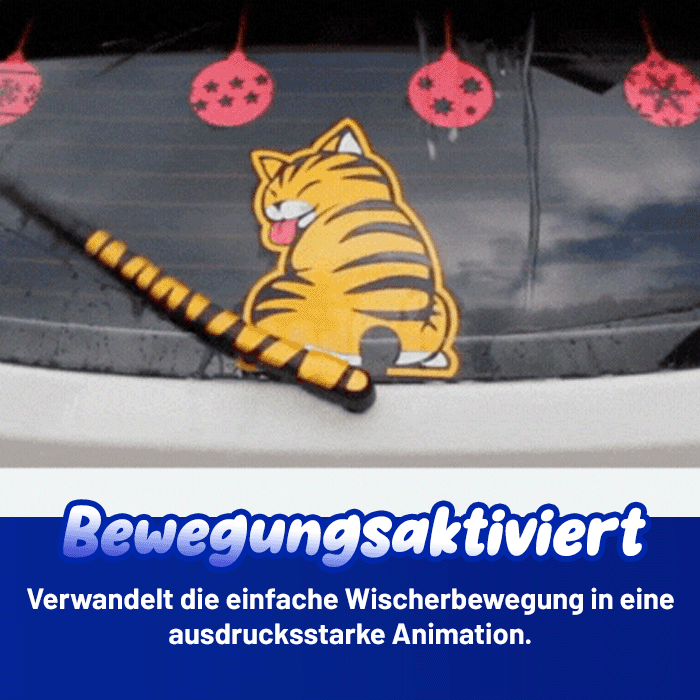 😊Offizieller Shop | AEXZR® Auto-Heckwischer – Charmanter Schwanzwedel-Aufklebe